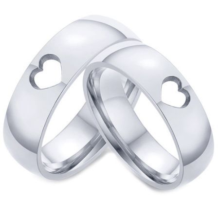 COI Titanium Heart Dome Court Ring-5700