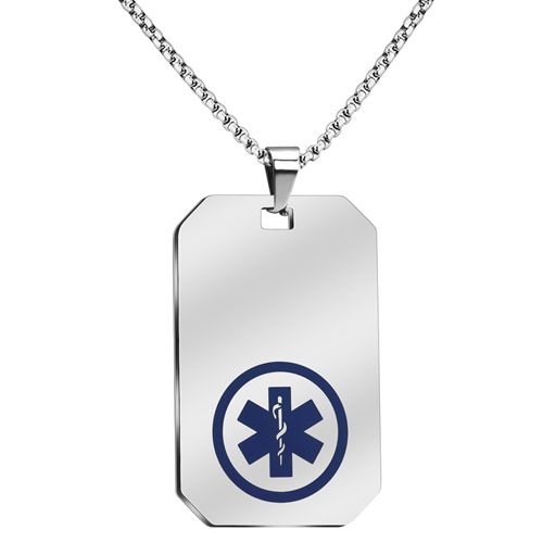 **COI Titanium Medical Alert Tag Pendant-9869AA