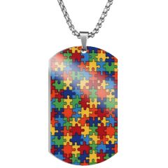 **COI Titanium Rainbow Pride Tag Pendant-00695AA